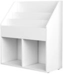 Vicco Kinder B&uuml;cherregal Conny 72 x 79 cm, Wei&szlig;, Kinderregal mit gro&szlig;en Ablagen
