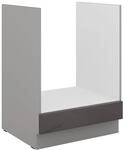 Herd Unterschrank 60 cm Hochglanz Grau K&uuml;chenzeile K&uuml;chenblock K&uuml;che Grey Bianca