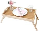 Tablett MCW-B88, Serviertablett Holztablett Fr&uuml;hst&uuml;ckstablett Dekotablett, Bambus