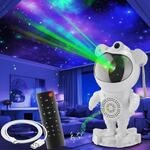 tectake&reg; LED-Sternenhimmel-Projektor, 360&deg; drehbarer Kopf, mit Sternen, Mond und