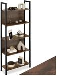 tectake&reg; Regal, Industrial Style, 5 Ebenen, 2 R&uuml;ckw&auml;nde, inklusive Kippschutz, 62
