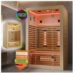 ARTSAUNA&reg; Infrarotkabine Trondheim120 Natur - Vollspektrumstrahler mit