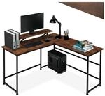 tectake&reg; Schreibtisch, Industrial Style, mit verschiebbarem Monitoraufsatz, 140 x