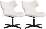CLP Loungest&uuml;hle 2er Set gepolstert mit Lehnen Welland, Relaxsessel 360&deg; drehbar,
