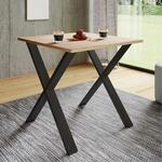 VCM Premium Holz Esstisch H. 76 x B. 80 x T. 80 cm K&uuml;chentisch Speisetisch Tisch