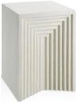 tectake&reg; Beistelltisch, rechteckig, mit Reliefstruktur, rutschfeste Bodenschoner an