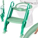 KIDIZ&reg; Kinder Toilettensitz Toilettentrainer mit Treppe und Griffe Faltbar