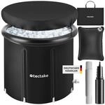 tectake&reg; Eisbadetonne, faltbar, mit 3-facher Isolierung, zentraler Wasserablass und