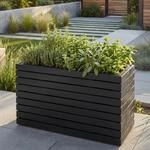 Pflanzkasten MCW-L21, Pflanzk&uuml;bel Blumentopf Hochbeet, eckig 41x63x23cm Outdoor