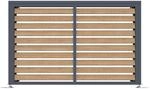 Westmann Verkleidung W&auml;rmepumpe Boxa M Anthrazit & Holzoptik 56x140x97cm