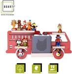 BOARTI Kinderregal Auto Feuerwehr h&auml;ngend f&uuml;r Toniebox und Tonie Figuren 