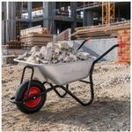 MAXCRAFT Schubkarre / Bauschubkarre Luftbereifung 250 kg 100 L - Schwarz