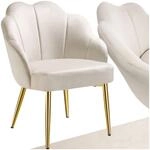 tectake&reg; Cocktailsessel, gepolstert, mit Samtbezug, runde, pulverbeschichtete