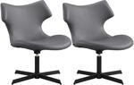 CLP Loungest&uuml;hle 2er Set gepolstert mit Lehnen Welland, Relaxsessel 360&deg; drehbar,