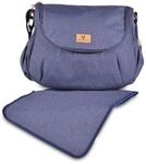 Cangaroo Wickeltasche Naomi Wickelunterlage, verstellbarer Gurt, Rei&szlig;verschluss blau