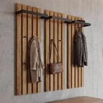 MCA 3er-Set Garderobenpaneel MCW-P57, Wandgarderobe Garderobenleiste Holzgarderobe, 4