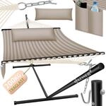 KESSER&reg; H&auml;ngematte HILL mit Gestell Kissen Doppelh&auml;ngematte f&uuml;r 2