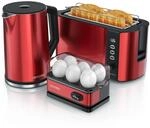 Arendo Fr&uuml;hst&uuml;cks-Set mit Wasserkocher 1,5 l, 4-Scheiben-Langschlitztoaster...