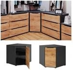 Vicco Eckkommode Ruben 78 x 77 cm Anthrazit Eiche Schrank