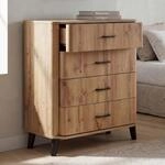 Kommode MCW-P42, Sideboard Schrank Anrichte, 4 Schubladen, MDF 92x80x40cm ~