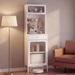 Highboard MCW-P99, Hochschrank K&uuml;chenschrank Saugrobotergarage, Stauf&auml;cher Metall