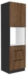 K&uuml;chen Hochschrank 60 cm MONZA Okapi Nu&szlig;baum K&uuml;chenzeile K&uuml;chenblock K&uuml;che