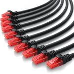 CSL 10x Cat 6 Gigabit Ethernet LAN Kabel - mehrfach geschirmt - UTP Gigabit - 1000