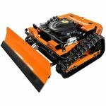 Ferngesteuerter Motor-Rasenm&auml;her CW-500 Orange B&ouml;schungsm&auml;her mit Schneepflug