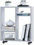 VCM Holz Nischenschrank Regal Rollen Nischenregal Beistelltisch Raumteiler Dremala