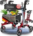 ELONEO Rollator faltbar und leicht mit Sitz - ultraleicht (5,1kg),
