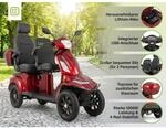 E-Seniorenmobil Vista Quarter-1L, Blei-Akku, 4-Rad, 60V, 1000 Watt, Komfort-Sitz, Rot