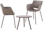 CLP Sitzgruppe Minota f&uuml;r den Garten I Set aus Tisch Minot und St&uuml;hlen Alpena I