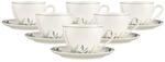 Seltmann Weiden Milchkaffeetassen mit Untertassen Savona Provence 340 ml 6er Set