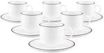 Seltmann Weiden Cappuccinotassen mit Untertassen Sento Home Pure Lines 300 ml 6er Set