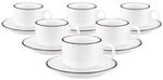 Seltmann Weiden Espressotassen mit Untertassen Sento Home Pure Lines 80 ml 6er Set