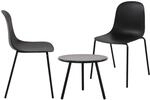 CLP 2er Sitzgruppe Berdin I Garten-Set 2x Stuhl stapelbar und 1x Tisch I Outdoor-Set