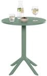 CLP Gartentisch Lacota rund 60 cm, aus wetterfestem, UV-best&auml;ndigem Kunststoff,
