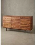 Sideboard &ndash; Massivholz, 150x81x41&nbsp;cm, 3 T&uuml;ren, Landhausstil, gro&szlig;