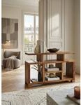 Sideboard &ndash; Mango Massivholz, 115x76x40&nbsp;cm, mit F&auml;chern