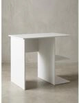 Schreibtisch &ndash; Wei&szlig;, 82x60x76 cm, kompakt, mit Ablage