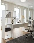 Schreibtisch &ndash; Wei&szlig;, 170x59x143,5 cm, mit Regal, 6 Ablagen, modern, Homeoffice