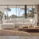 Sofa-Garnitur MCW-P20, 3-Sitzer Couch Loungesofa, Stoff/Textil Cord (370 g/m&sup2;)