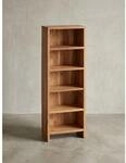 CD-Regal Massivholz 5 F&auml;cher Landhausstil MUMBAI, Akazie 30x17x90 cm