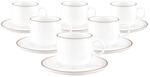 Seltmann Weiden Cappuccinotassen mit Untertassen Sento Home Pure Lines 300 ml 6er Set