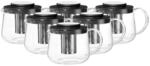 Ritzenhoff & Breker Teekannen mit Sieb Yucca 1,5 l 6er Set
