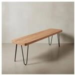 Esszimmerbank BAGLI Massivholz Landhausstil, Akazie 160x40x45 cm