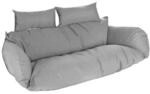 HOME DELUXE Polyrattan H&auml;ngesessel Kissen TWIN - Grau