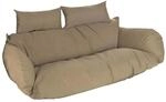 HOME DELUXE Polyrattan H&auml;ngesessel Kissen TWIN - Braun