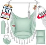 KESSER&reg; H&auml;ngesessel mit 2 Kissen Getr&auml;nkehalter & B&uuml;cherfach - Safari XXL