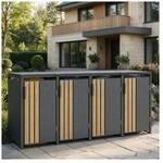 M&uuml;lltonnenbox KANTO - 4x 240L